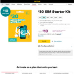 Optus Prepaid SIM Card With $30 Recharge For $10 Delivered (Online Only, 1 Per Customer) @ Optus