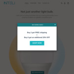 20% off & Free Shipping with 6 or More Inteli Smart Bulbs E27 9W Cool & Warm White (from $71.96) @ Inteli