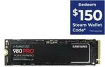 Samsung 980 PRO 2TB PCIe 4.0 NVMe SSD $495  + $150 Steam Gift Card via Redemption @ Ebay