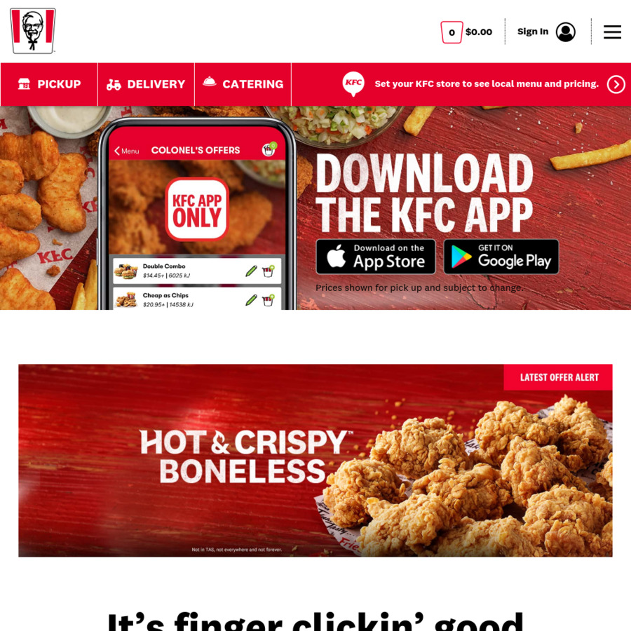 [Hack] 2 Pieces of Boneless Hot & Crispy for $2.95 @ KFC (App Required ...