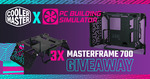 Win 1 of 3 Cooler Master MasterFrame 700 Open-Air PC Cases & PC Building Simulator Keys from Cooler Master