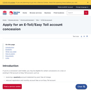 [NSW] Harbour Bridge/Tunnel Toll Exemption for Owners of Vehicles Modified for Hand Controls & DVA Gold Card Holders: E-Toll Req