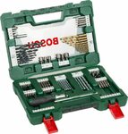 Bosch 91-Piece V-Line Titanium Drill Bit and Screwdriver Bit Set for $29.90 + Delivery ($0 with Prime or $39 Spend) @ Amazon AU