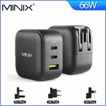 MINIX NEO P1 66W GaN Fast Charger 3 Ports + EU/AU/UK Plug Adapters US$31.19 (~A$43.19) Delivered @ MINIX Official AliExpress