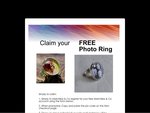Claim your FREE Personalized Photo Ring (Pay Postage & Handling)