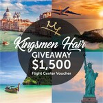 Win a $1500 Flight Centre Voucher from Kingsmen Hair