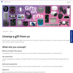 Win (Unwrap) up to 5M Points or Electronics with Gifts on Gifts @ Telstra Plus