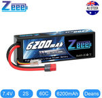 Zeee 60C 2S LiPo Battery 6200mAh 60C 7.4V Hardcase Deans $27.54 Delivered @ zeee_power_direct eBay