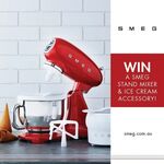 Win a Smeg Stand Mixer & Ice Cream Accessory worth $988 from Smeg Australia