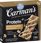 Carman's Salted Caramel Nut Butter Gourmet Protein Bars 5-Pack (200g) $2.66 + Delivery ($0 Prime/ $39+) @ Amazon AU Warehouse