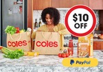 $10 off $150 Spend Online & Payment with PayPal @ Coles
