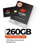 Boost Mobile 12-Month 260GB Plan $250 Delivered (Was $300) + (Expired $20 Cashrewards Cashback) @ Boost Mobile