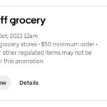 $30 off Minimum $50 Grocery Delivery Order @ Uber Eats