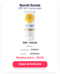 $4.50 Back in Shping Rewards on Bondi Sands Sunscreen (Currently $7.50 at Woolies) @ Shping (Activation Required)