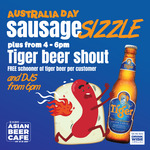 [VIC] Free Schooner of Tiger Beer between 4-6pm (1 Per Person) @ Asian Beer Cafe (Melbourne)