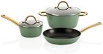 Win a Wiltshire Easycook Basil & Gold Non-Stick Cookware 3 Piece Set Valued at $159 with Female.com.au