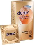 Durex Invisible Wide Fit Condoms (Pack of 10) $7.34 ($6.61 S&S) + Delivery ($0 with Prime/ $59 Spend) @ Amazon AU