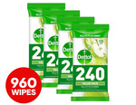 4 x 240pk Dettol Antibacterial Disinfectant Wipes Crisp Apple $32 + Delivery ($0 with OnePass) @ Catch