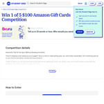 Win 1 of 5 $100 Amazon Gift Cards from Student Edge