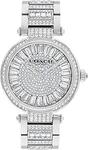 Coach 34mm Women's Cary Stainless Steel & Crystal Silver Dial Quartz Watch $299 (RRP $1195) Delivered @ Amazon AU