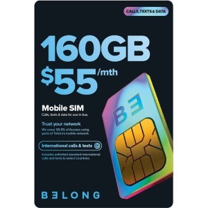 Belong Mobile $55/Month 160GB/Month Starter Pack for $27 (Price Beat $25.65 @ Officeworks) Optus X Pro 5G $139 @ Coles