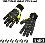 6 Pairs MEC DEX OF-614 Oil Field Grip Kevlar Gloves or 6 Pairs Rough Miner Cut 5 Gloves $39.95Delivered @South East Clearance