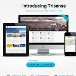 Trisense Responsive WordPress Theme Back to Business Sale 50% off Only $20. This Week Only!
