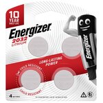 Energizer CR2032 Coin Battery, Pack of 4 $11.70 + Delivery ($0 C&C/ in-Store/ OnePass) @ Bunnings