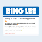 Win $10,000 in Artusi Appliances from Bing Lee
