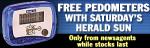 Free PEDOMETER with the HeraldSun on Saturday 31 Jan - Biggest Loser Promotion