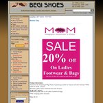 LADIES FOOTWEAR & BAGS  20%off      for Mother's Day