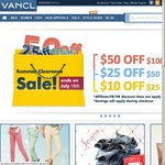 Fashion / Apparel $50 off $100, $25 off $50, $10 off $25 Purchase @ VANCL
