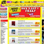 JB Hi-Fi Buy 2 Get 1 Free Blu-Ray and DVD