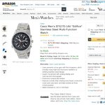Casio Men's EF527D-1AV "Edifice" Stainless Steel Multi-Function Watch $94 Shipped from Amazon