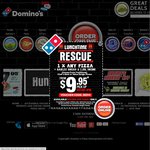 Domino's Lunchtime Rescue, 1x Any Pizza + Garlic Bread + 1.25lt Drink $9.95 Pickup before 4pm