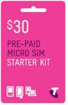Telstra $30 Micro Sim & iPad 3GB Data Micro Sim 1/2 Price Delivered @ Phonebot