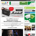 Win 1 of 8 Marshall Speaker & Headphones Prizes (Total Value over $3,900) from Moshtix