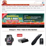 Quadrella Pick 4 $50, Trifecta Pick 3 $199 (HDs, SSDs, Routers, Memory) @ ShoppingExpress
