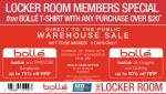Bolle Warehouse Sale 19/11 - 21/11 (Melbourne, VIC)