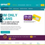 Optus $80 My Plan Plus Sim Only: 15GB Data, Unlimited Calls & Text