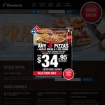 Domino's Traditional Pizzas $7.95