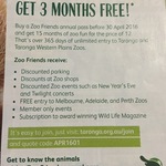 Taronga Zoo - Zoo Friends Membership - Pay for 12 Months, Get 15 Months