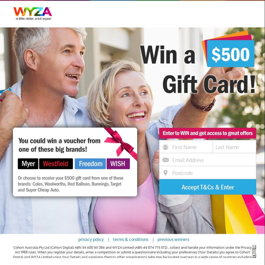 Win a 500 Gift Card from WYZA OzBargain Competitions