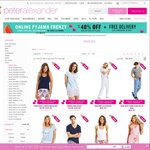 Peter Alexander Online Pyjama Frenzy 40% off Selected Styles Ends Midnight Wednesday