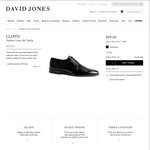 Lloyd Stefano Lace up Derby (Size 12AU Leather Dress Shoe) $99 (Was $379) @ David Jones