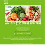 Win 1 of 4 $250 EFTPOS Gift Cards from Nestlé
