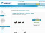 Warcom - Comply T-400 Foam Tips - 3 Pair Pack - Black $19.99 FREE Australia Wide Shipping