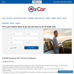 Win $10,000 Cash from Ozcar [NSW Residents Only, Must Collect Prize from Lansvale, NSW]