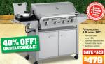 Better Gifts for Dad - Patiomaster 4 Burner BBQ 40% Off! (Now $479)