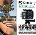 Win 1 of 2 Sandberg 4K Action Cameras from 3rd Strike & Sandberg